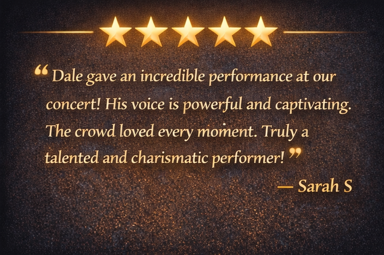 5-star concert review from Sarah S