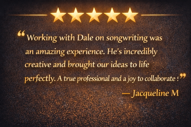 5-star Songwriting review from Jacqueline M